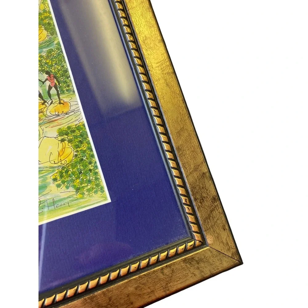 Vintage B Henry? Jamaica Photo Painting